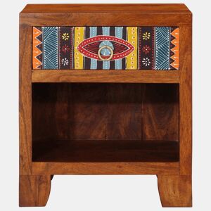 Mesa De Cabeceira - Mesinha De Cabeceira 40x35x45 cm madeira de acácia maciça