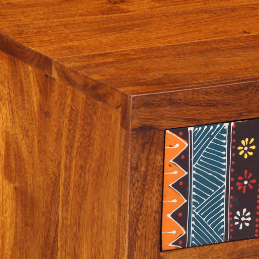 Mesa De Cabeceira - Mesinha De Cabeceira 40x35x45 cm madeira de acácia maciça