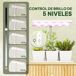 Luz Crecimiento Plantas PP, Aluminio Outsunny Luz Crecimiento Plantas PP, Aluminio Outsunny Blanco