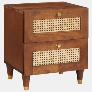 Lote de 2 Mesa De Cabeceira Mesinha De Cabeceira - com gaveta 40 x 33.5 x 46 cm