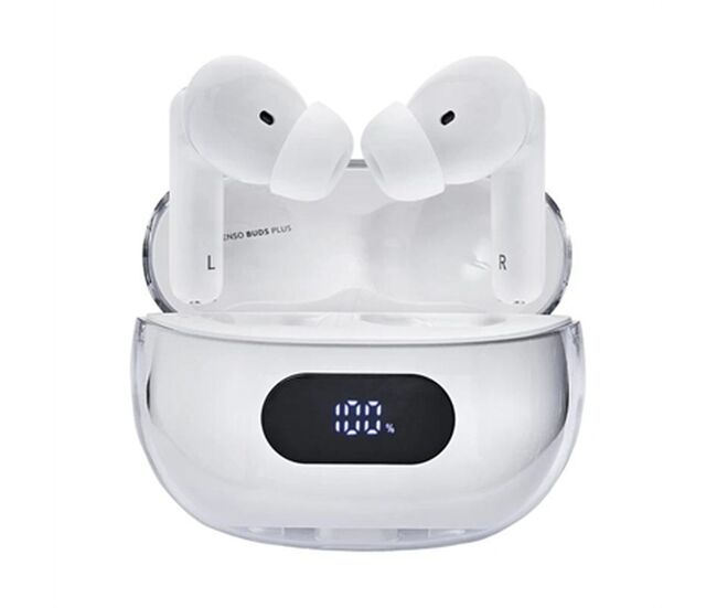 Auriculares con micrófono intenso buds plus auriculares tws anc+enc negro