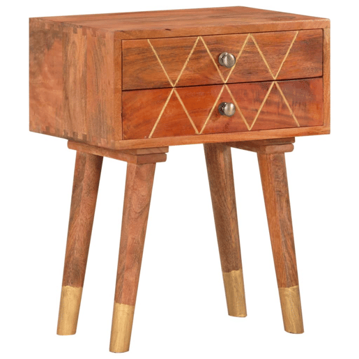 Mesa De Cabeceira - Mesinha De Cabeceira 43x30x58 cm madeira de mangueira maciça