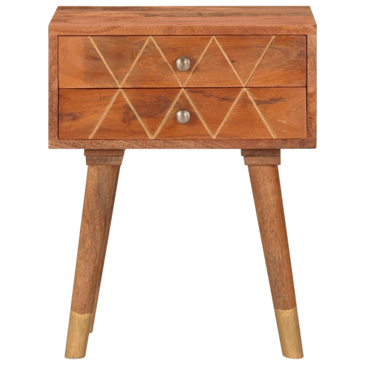 Mesa De Cabeceira - Mesinha De Cabeceira 43x30x58 cm madeira de mangueira maciça
