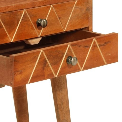 Mesa De Cabeceira - Mesinha De Cabeceira 43x30x58 cm madeira de mangueira maciça