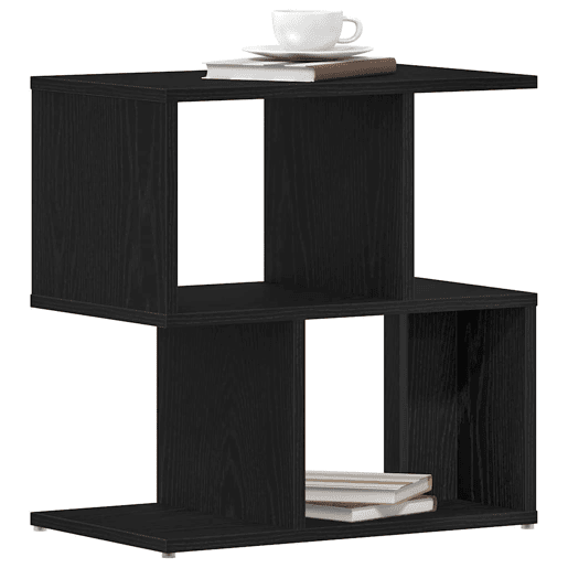 Lote de 2 Mesa De Cabeceira Mesinha De Cabeceira - Carvalho preto 50 x 30 x 51,5 cm