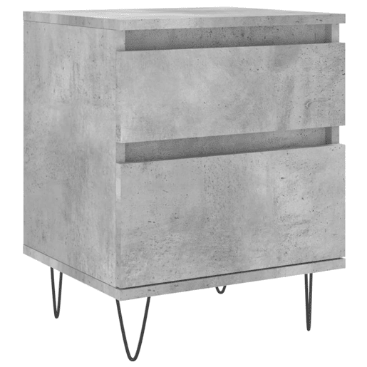 Mesa De Cabeceira - Mesinha De Cabeceira 40x35x50cm derivados madeira cinzento cimento