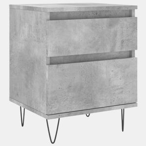 Mesa De Cabeceira - Mesinha De Cabeceira 40x35x50cm derivados madeira cinzento cimento