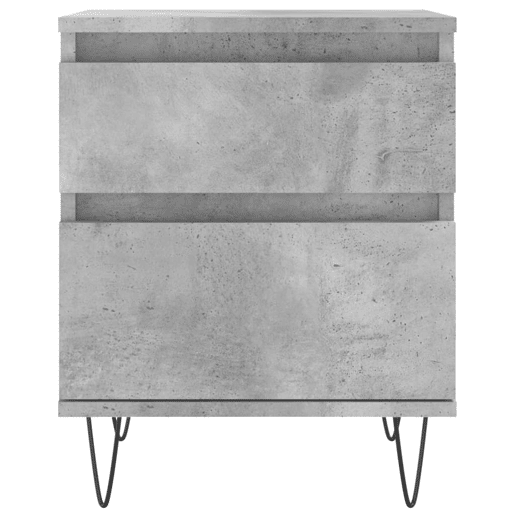 Mesa De Cabeceira - Mesinha De Cabeceira 40x35x50cm derivados madeira cinzento cimento