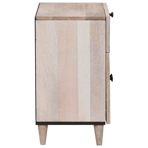 Mesa De Cabeceira - Mesinha De Cabeceira com gaveta com porta Bege 50 x 33 x 60 cm
