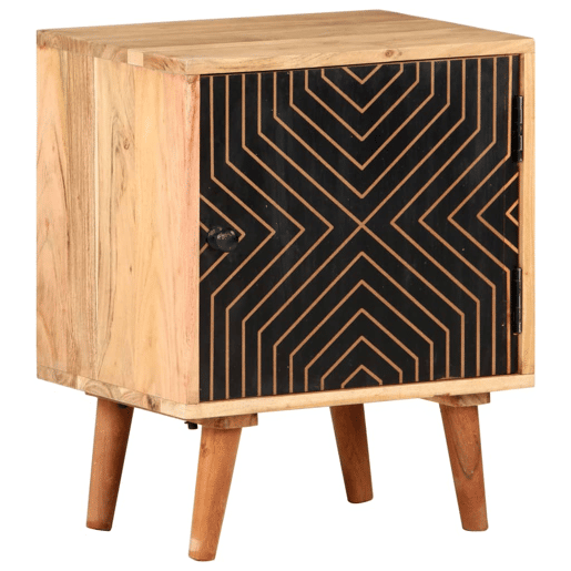 Mesa De Cabeceira - Mesinha De Cabeceira 40x30x50 cm madeira de acácia maciça