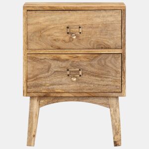 Mesa De Cabeceira - Mesinha De Cabeceira 40x35x55 cm madeira de mangueira maciça