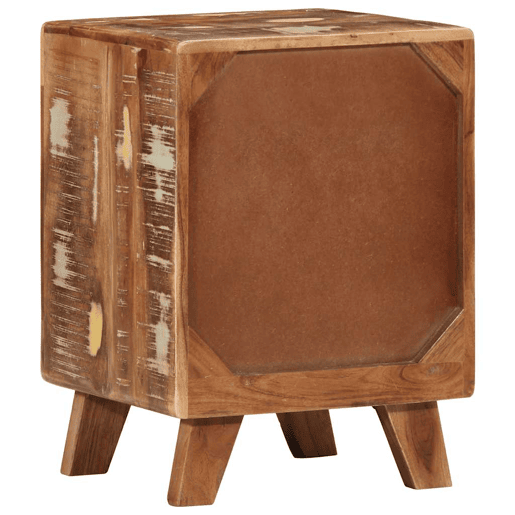 Mesa De Cabeceira - Mesinha De Cabeceira 37x32x50 cm madeira recuperada maciça