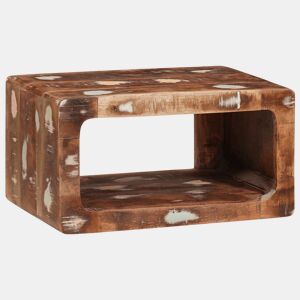 Mesa De Cabeceira - Mesinha De Cabeceira 45 x 30 x 24 cm Madeira recuperada maciça