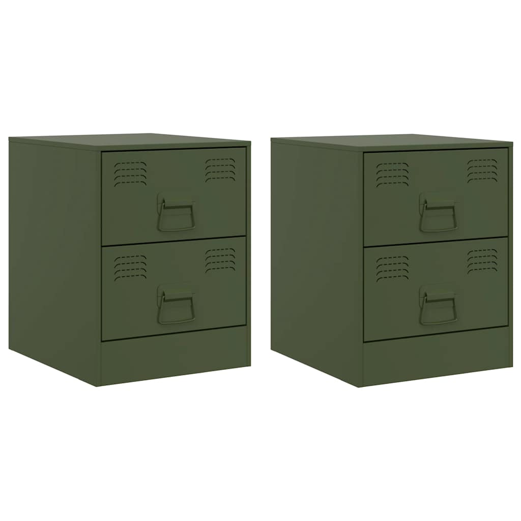 Juego De Mesitas De Noche Mesillas De Noche 34 Verde