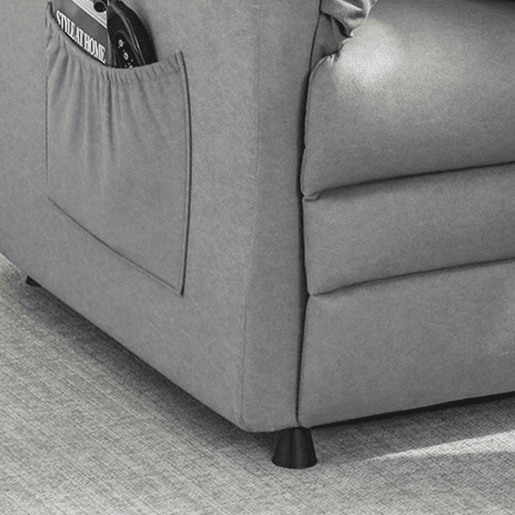 HOMCOM Poltrona de Massagem com Aquecimento Lombar e Massagem por Vibração Poltrona Relax Reclinável Elétrica Motor Silencioso Função de Memória Bolsos Laterais e Controlo Remoto 82x99x106 cm Cinzento