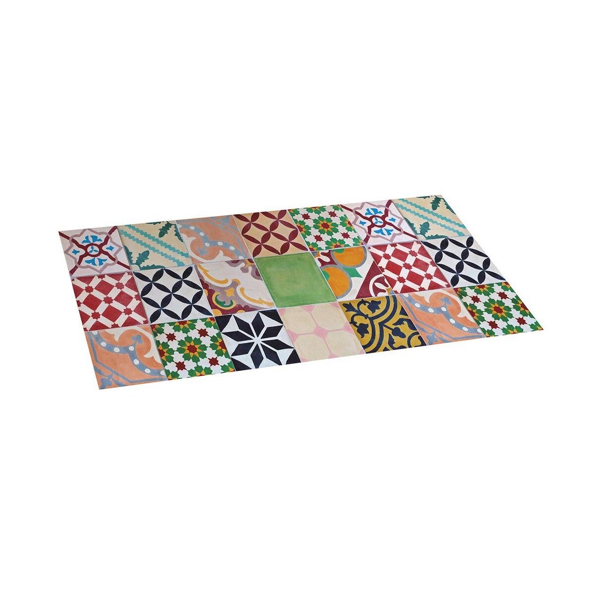 Alfombra stor planet multicolor mosaico 100 % pvc (50 x 110 cm)