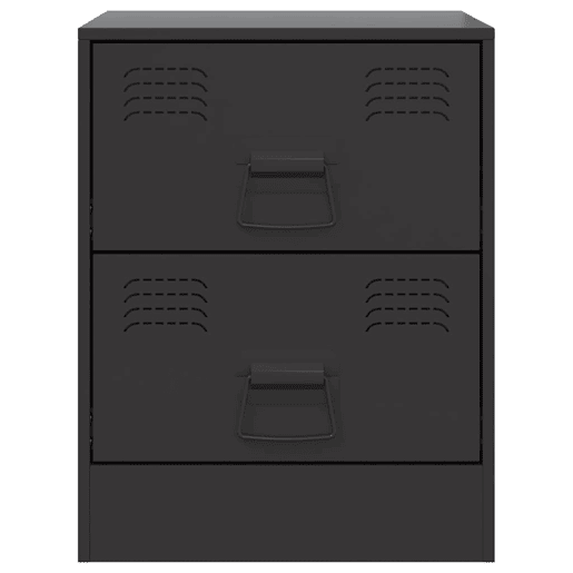 Lote de 2 Mesas De Cabeceira - Mesinhas De Cabeceira 34,5x39x44 cm aço preto Lote de 2 Mesas De Cabeceira - Mesinhas De Cabeceira 34,5x39x44 cm aço preto
