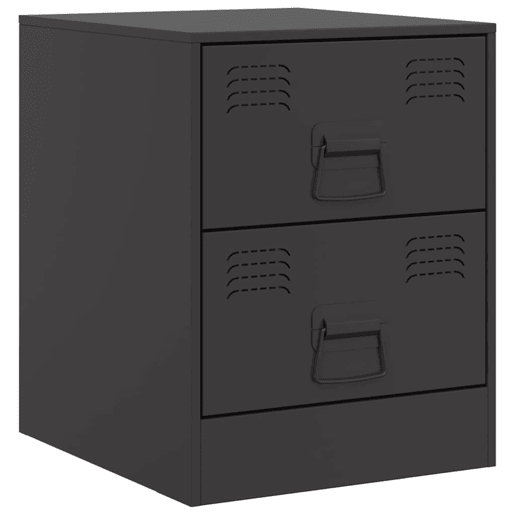 Lote de 2 Mesas De Cabeceira - Mesinhas De Cabeceira 34,5x39x44 cm aço preto Lote de 2 Mesas De Cabeceira - Mesinhas De Cabeceira 34,5x39x44 cm aço preto