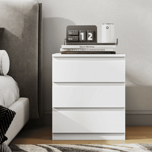HOMCOM Cómoda com 4 Gavetas com Fecho Suave Cómoda para Quarto Sala de Estar Escritório Estilo Moderno 45x40x68 cm Branco HOMCOM Cómoda com 4 Gavetas com Fecho Suave Cómoda para Quarto Sala de Estar Escritório Estilo Moderno 45x40x68 cm Branco