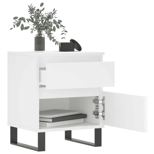 Mesa De Cabeceira - Mesinha De Cabeceira 40x35x50 cm derivados de madeira branco