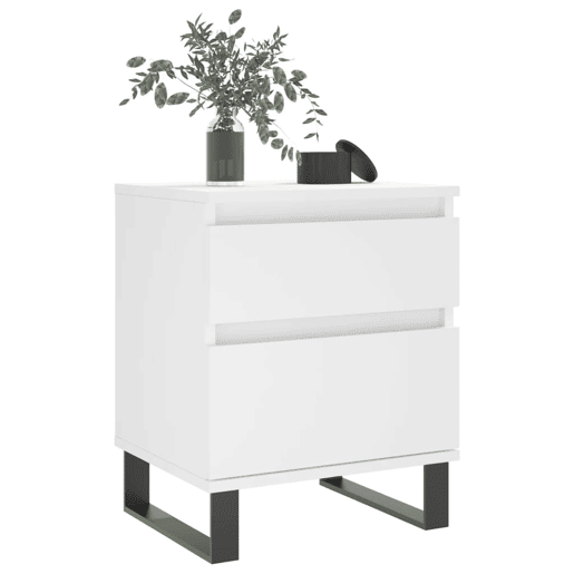 Mesa De Cabeceira - Mesinha De Cabeceira 40x35x50 cm derivados de madeira branco