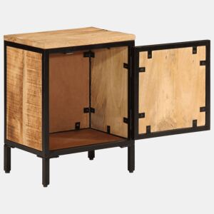Mesa De Cabeceira - Mesinha De Cabeceira 40x30x52,5 cm madeira mangueira áspera maciça