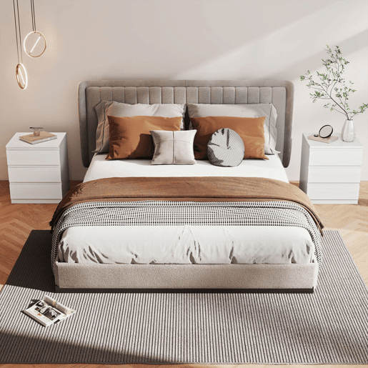 HOMCOM Cómoda com 3 Gavetas com Fecho Suave Cómoda para Quarto Sala de Estar Escritório Estilo Moderno 45x40x52,8 cm Branco HOMCOM Cómoda com 3 Gavetas com Fecho Suave Cómoda para Quarto Sala de Estar Escritório Estilo Moderno 45x40x52,8 cm Branco