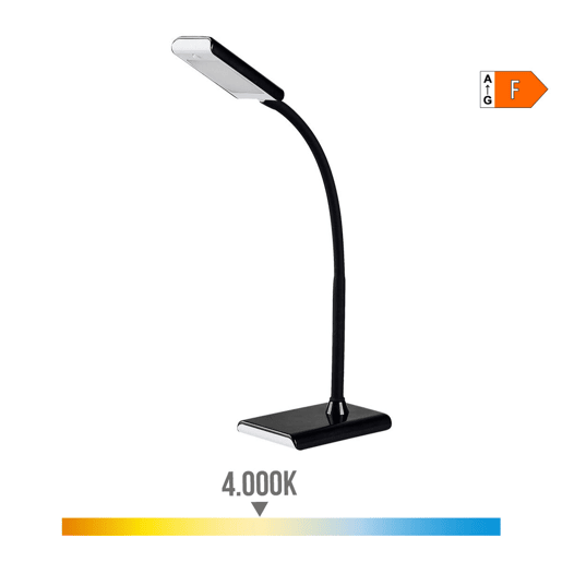 Lâmpada de secretária EDM 30117 Preto Polipropileno 7 W 400 lm 9 x 13 x 33 cm FlexoLâmpada de secretária