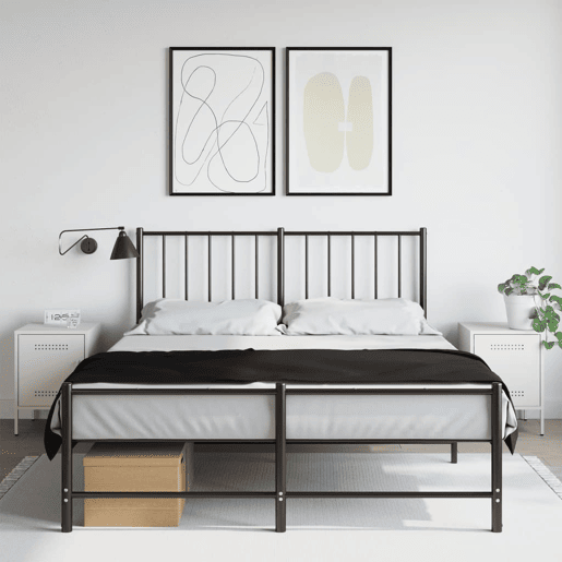 Lote de 2 Mesas De Cabeceira - Mesinhas De Cabeceira 36x39x50,5 cm aço branco
