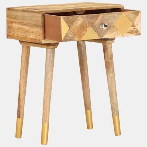 Mesa De Cabeceira - Mesinha De Cabeceira 43x30x58 cm madeira de mangueira maciça