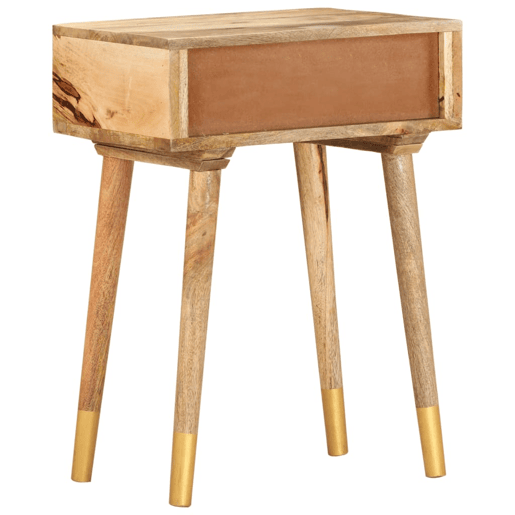 Mesa De Cabeceira - Mesinha De Cabeceira 43x30x58 cm madeira de mangueira maciça