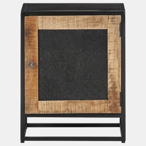 Mesa De Cabeceira - Mesinha De Cabeceira 40x30x50 cm madeira de mangueira áspera