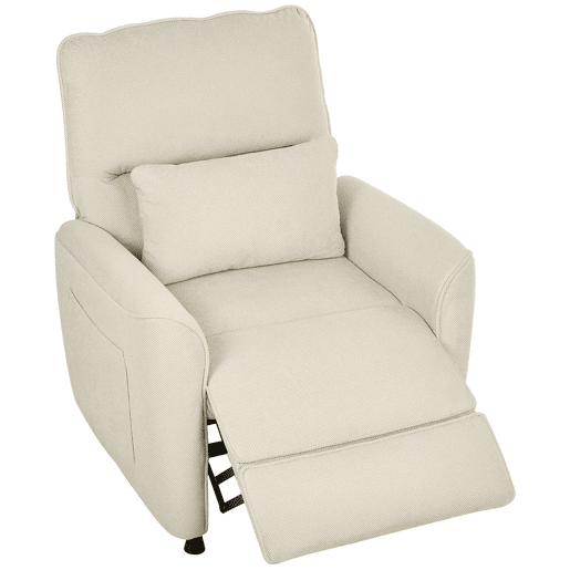 HOMCOM Poltrona de Massagem Relax com Aquecimento Lombar e Massagem por Vibração Poltrona Reclinável Elétrica Motor Silencioso Função de Memória Bolsos Laterais Controle Remoto 88x93x102 cm Creme HOMCOM Poltrona de Massagem Relax com Aquecimento Lombar e Massagem por Vibração Poltrona Reclinável Elétrica Motor Silencioso Função de Memória Bolsos Laterais Controle Remoto 88x93x102 cm Creme