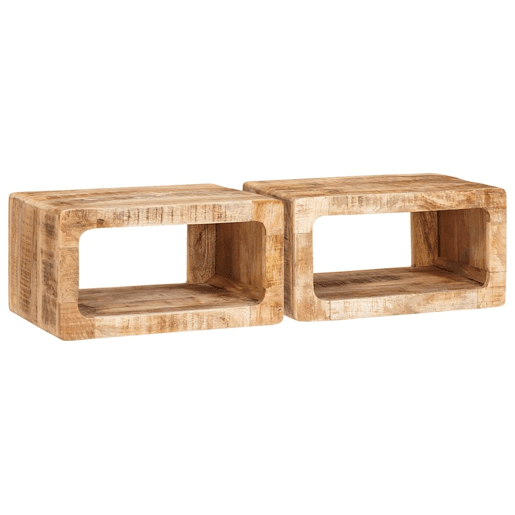 Mesa De Cabeceira - Mesinha De Cabeceira 45 x 30 x 24 cm Madeira de mangueira maciça