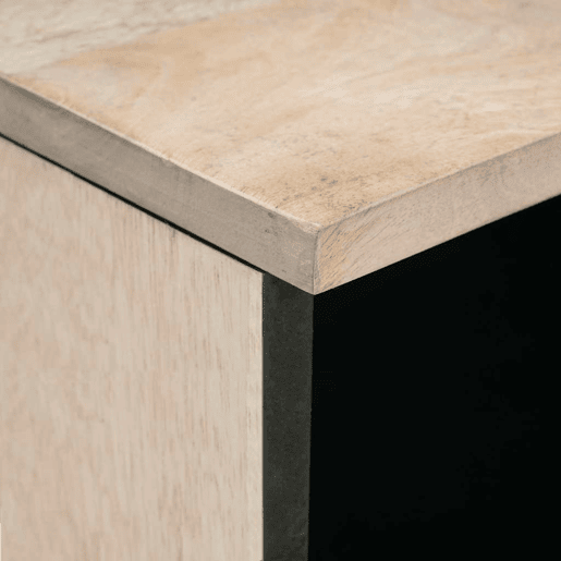 Mesa De Cabeceira - Mesinha De Cabeceira com gaveta Bege 50 x 33 x 60 cm