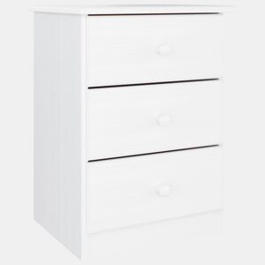 Mesa De Cabeceira - Mesinha De Cabeceira 41x35x55,5 cm pinho maciço branco