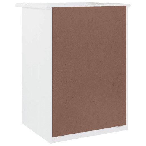Mesa De Cabeceira - Mesinha De Cabeceira 41x35x55,5 cm pinho maciço branco Mesa De Cabeceira - Mesinha De Cabeceira 41x35x55,5 cm pinho maciço branco
