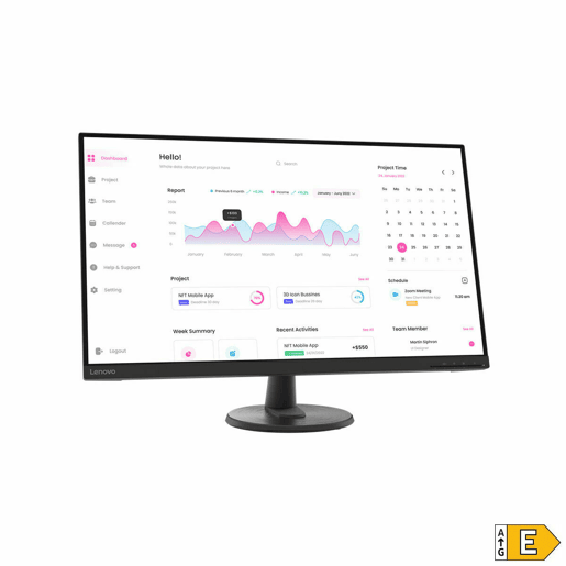Monitor Lenovo 66FCGAC2EU Full HD 31,5 Monitor Lenovo 66FCGAC2EU Full HD 31,5