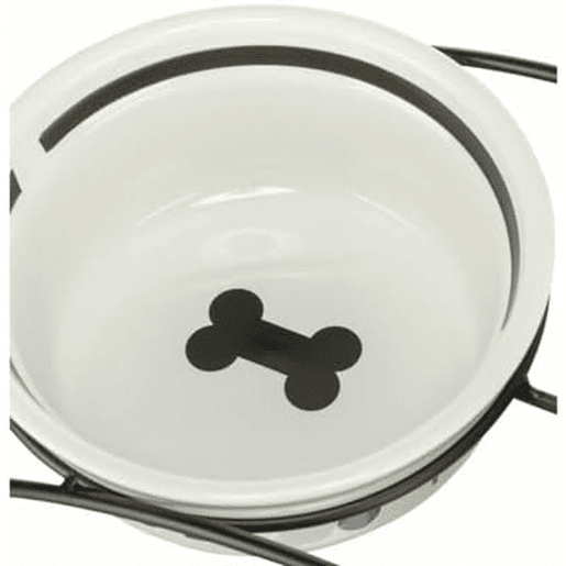 Comedouro para animais de estimação Trixie Branco Preto 2,6 L Comedouro para animais de estimação Trixie Branco Preto 2,6 L