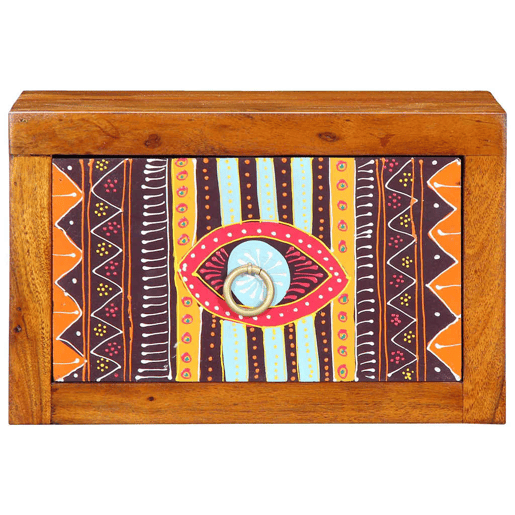 Lote de 2 Mesa De Cabeceira - Mesinha De Cabeceira com gaveta Castanho 35 x 30 x 22 cm Lote de 2 Mesa De Cabeceira - Mesinha De Cabeceira com gaveta Castanho 35 x 30 x 22 cm