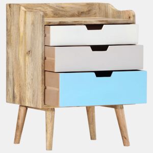 Mesa De Cabeceira - Mesinha De Cabeceira 47x35x63 cm madeira de mangueira maciça