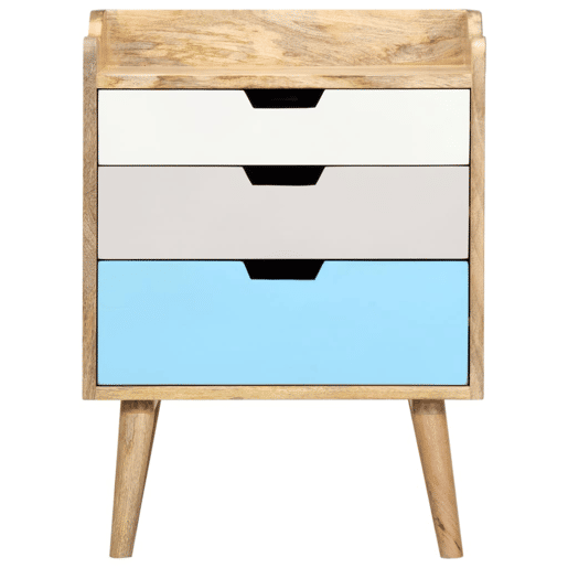 Mesa De Cabeceira - Mesinha De Cabeceira 47x35x63 cm madeira de mangueira maciça
