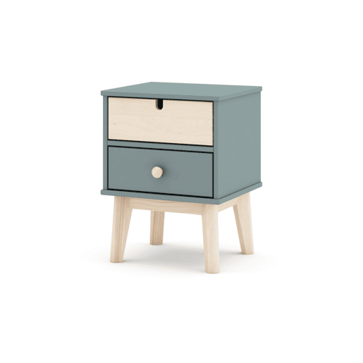 Mesa de cabeceira Misty Cloud Verde Salvia - Oak 40 x 51,3 x 35 cm
