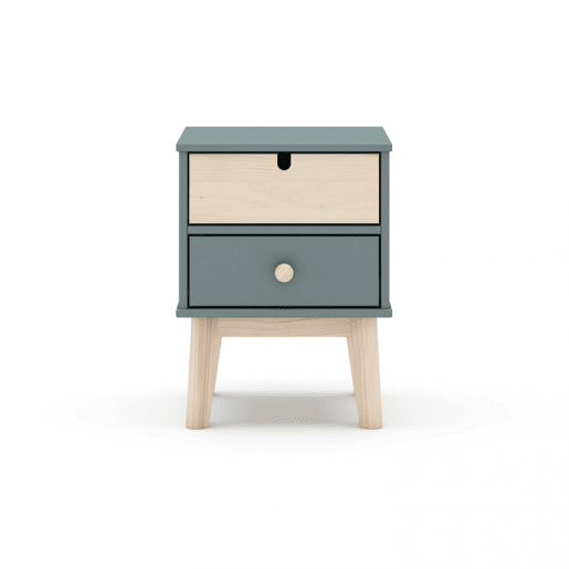 Mesa de cabeceira Misty Cloud Verde Salvia - Oak 40 x 51,3 x 35 cm