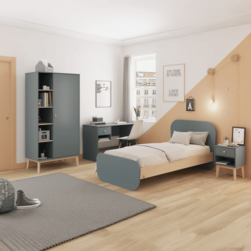 Roupeiro Misty Breeze Verde Salvia - Oak 90 x 181 x 52 cm