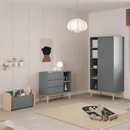 Roupeiro Misty Breeze Verde Salvia - Oak 90 x 181 x 52 cm