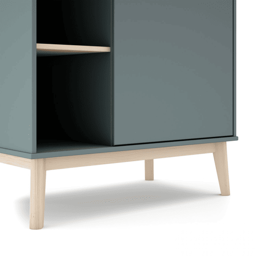 Roupeiro Misty Breeze Verde Salvia - Oak 90 x 181 x 52 cm