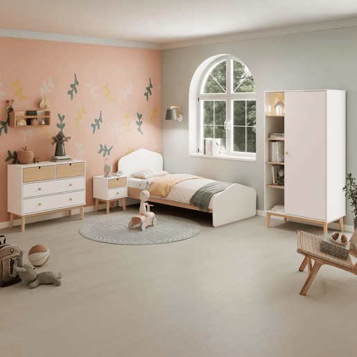 Roupeiro Misty Breeze Blanco mate - Oak 90 x 181 x 52 cm