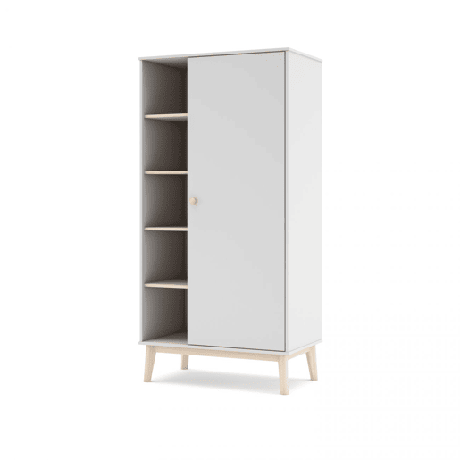 Roupeiro Misty Breeze Blanco mate - Oak 90 x 181 x 52 cm