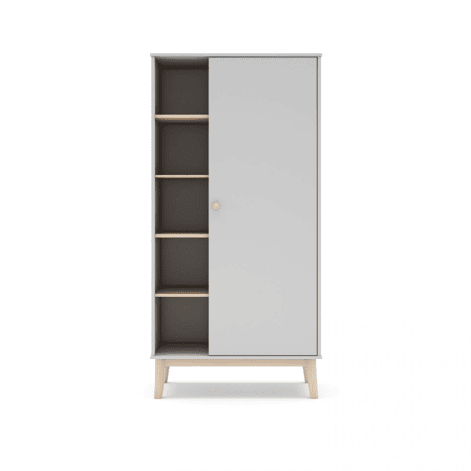 Roupeiro Misty Breeze Blanco mate - Oak 90 x 181 x 52 cm